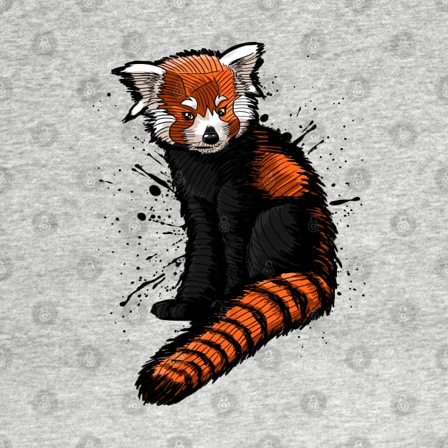 Sketch Red Panda by albertocubatas